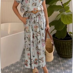 ANTONIO MELANI X JENNIFER SUMKO ANIMAL PRINT SKIRT